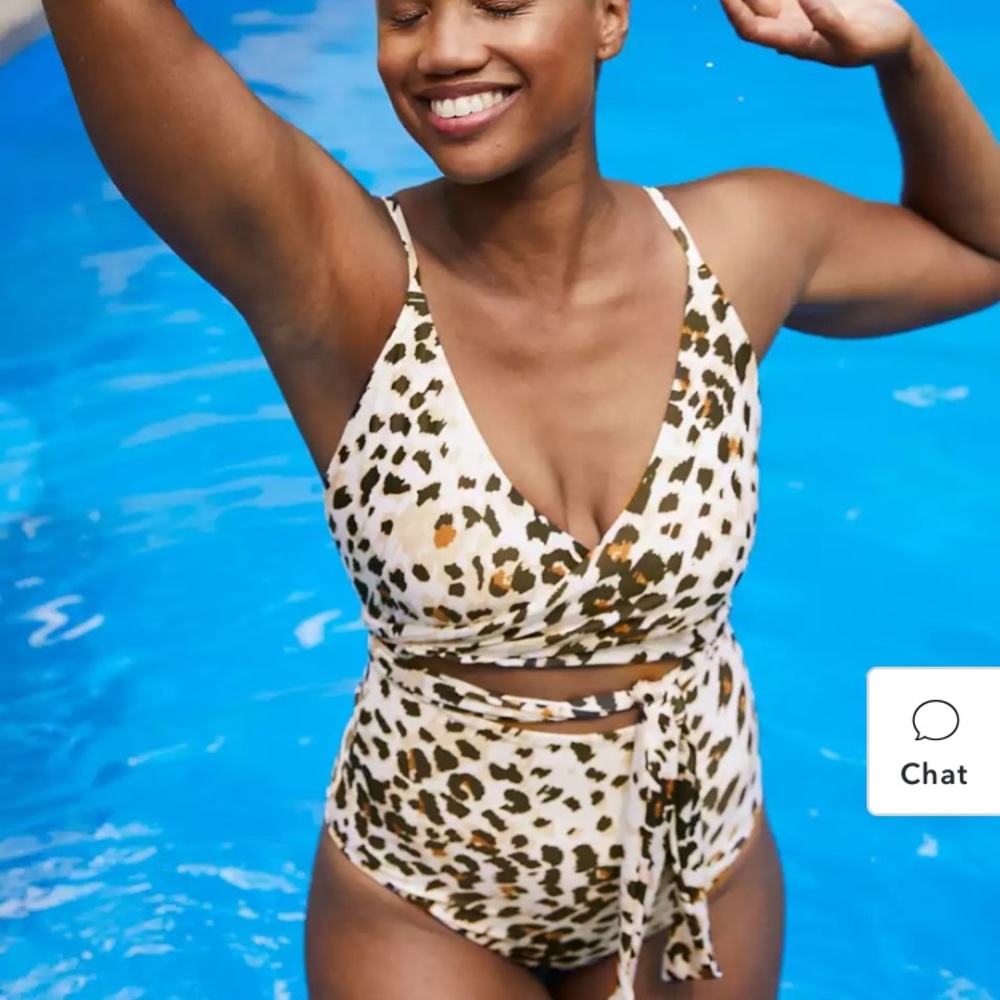 Aerie Wrap One Piece Bathing Suit